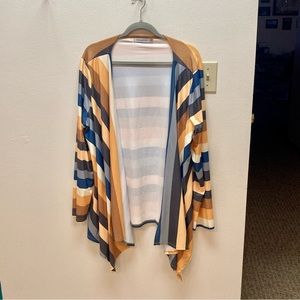 MissLook Color Block Cotton Blend Cardigan